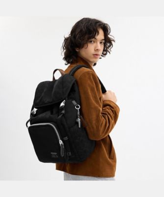 【週末限定出品】 美品 コーチ バックパック リュック シグネチャー ローガン バックパック・シグネチャー ナイロン | COACH/コーチ | 三越